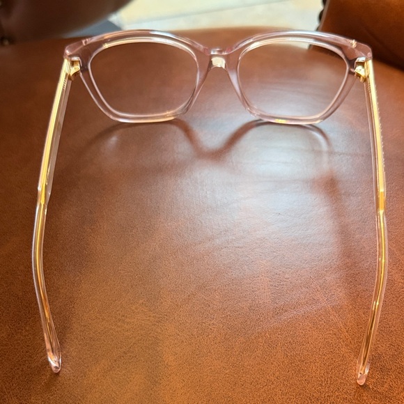 GUCCI clear/pink tint/gold prescription glasses Frame with soft case! - Picture 12 of 17